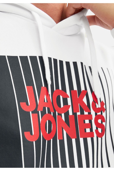 Jack & Jones CORP LOGO Φούτερ με κουκούλα - Tunnelzug Kängurutasche και κουκούλα με εκτύπωση ετικετών