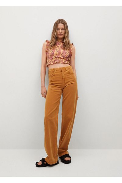 MANGO Woman Bluză de damă galbenă 17040182