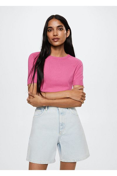 MANGO Woman Różowy damski stanik dla dorosłych 37050253