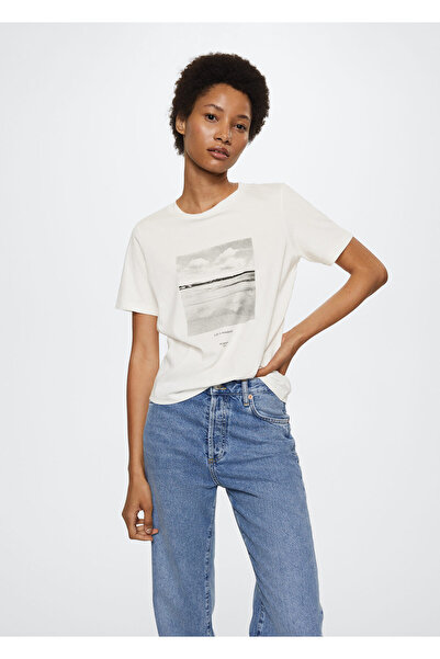 MANGO Woman Γυναικείο T-Shirt για ενήλικες Tas 37010020