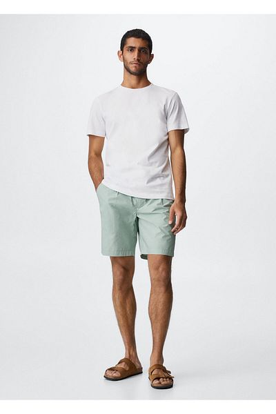 MANGO Man Ανδρικό σορτς Mint Green & Bermuda37000575