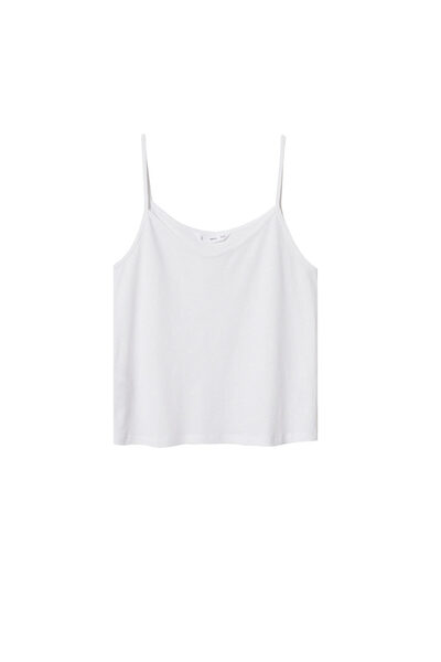 MANGO Woman Λευκό Γυναικείο Μπουστάκι 37040358