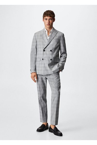 MANGO Man Gray Men's Blazer Jacket37050026