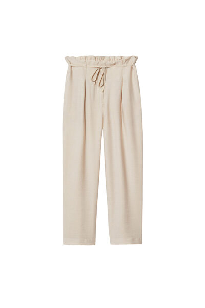 MANGO Woman Natürel Kadın Yetişkin Pantolon  37084011