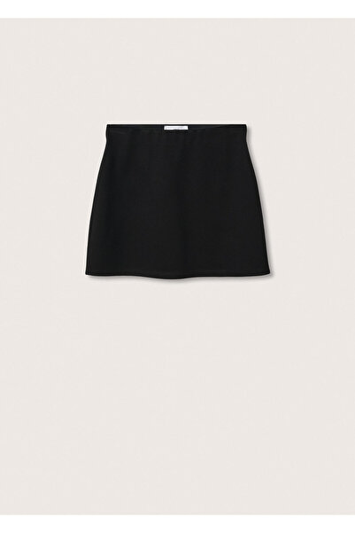 MANGO 37073835 Sukně a šortky Černá