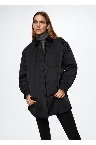 MANGO Schwarze Damenjacke 37075130