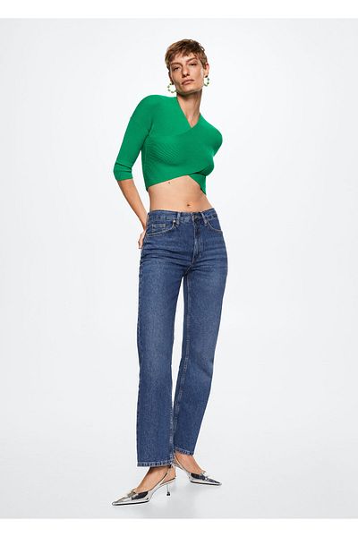 MANGO Woman Green Women's Sweater37093842