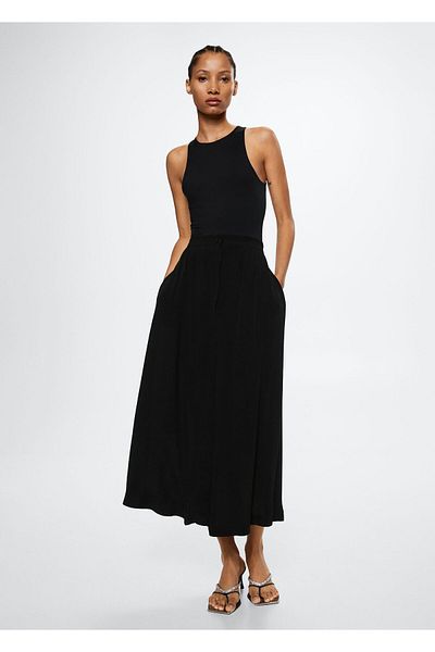 MANGO Woman Black Women's Skirt37084021