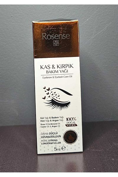 Rosense 5 ML Strength Eyebrow and Eyelash Care Oil - Long Plump Eyebrow and Eyelash Care Oil