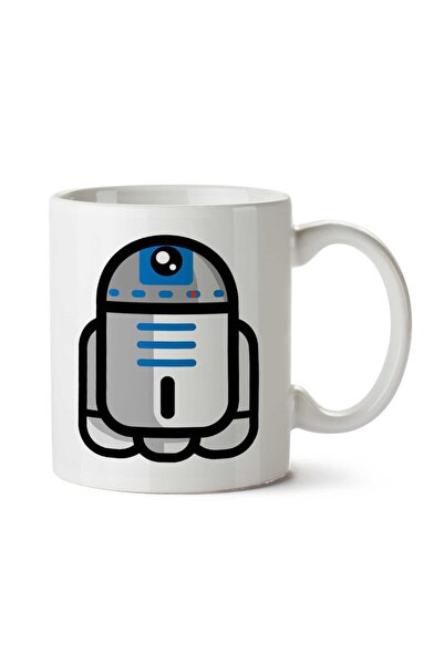 ART HEDİYE كوب R2D2 Astromech Droid Star Wars مطبوع على الجانبين