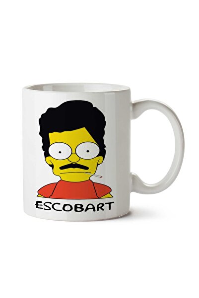 ART HEDİYE كوب سيمبسون إسكوبار مطبوع على الجانبين