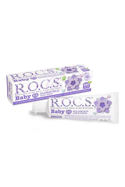 R.O.C.S. معجون أسنان للأطفال من عمر 0 إلى 3 سنوات بخلاصة الزيزفون 35 مل