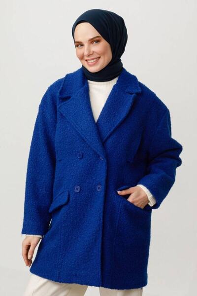 VALORSCARF Pasifik Mavi Pamuk Kraş Şal