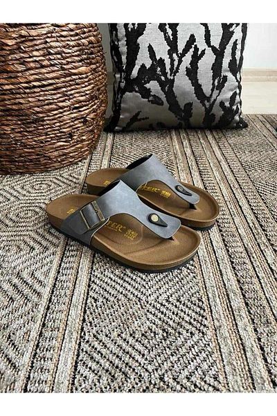 Behtah Kundura Unisex Orthopedic Cork Comfort Μοντέλο Σαγιονάρες Καθημερινές άνετες παντόφλες εσωτερικού χώρου για το σπίτι