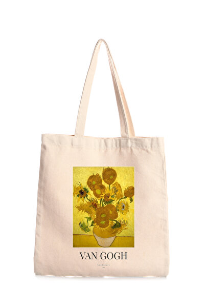 Genel Markalar Van Gogh Baskılı Kanvas Tote Bag