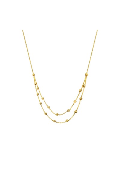 ASYA KUYUMCULUK Dorika Toplu 22 Ayar Altın Kolye