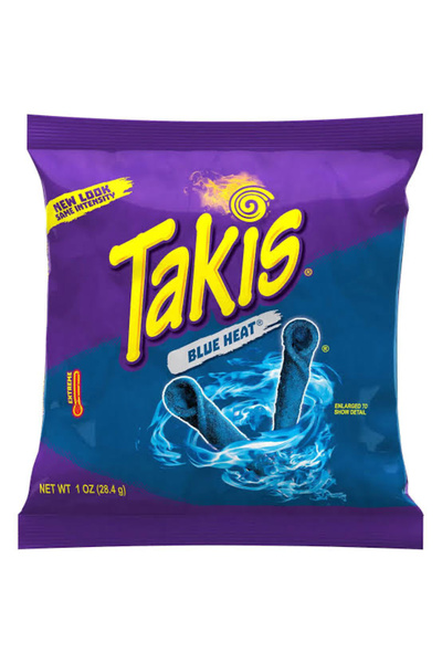 Takis BLUE HEAT HOT CHILLI PEPPER TORTILLA CHIPS 28,4G MEX