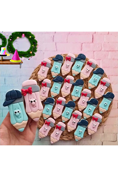 Tatlı Armağanlar Mezuniyet Tatlı Kalemler Butik Kurabiye - 20 Adet