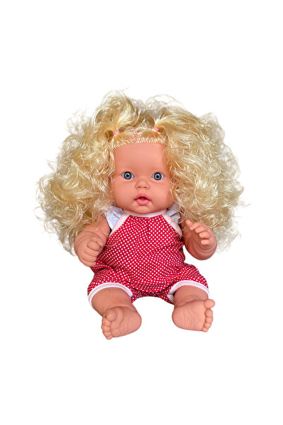 Genel Markalar Tombul Türkçe Konuşan Sarı Uzun Saçlı Et Bebek Oyuncak (40 CM)