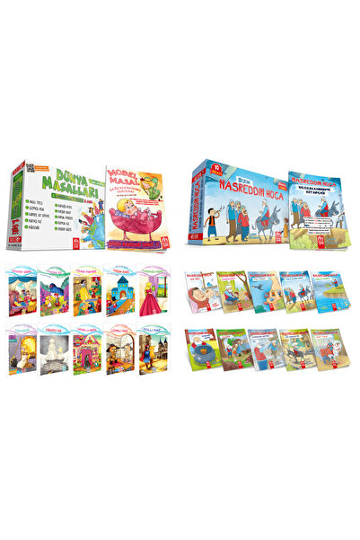 Model Eğitim Yayınları 1.Sınıf ve 2.Sınıf Dünya Masalları 2 + Bizim Nasreddin...