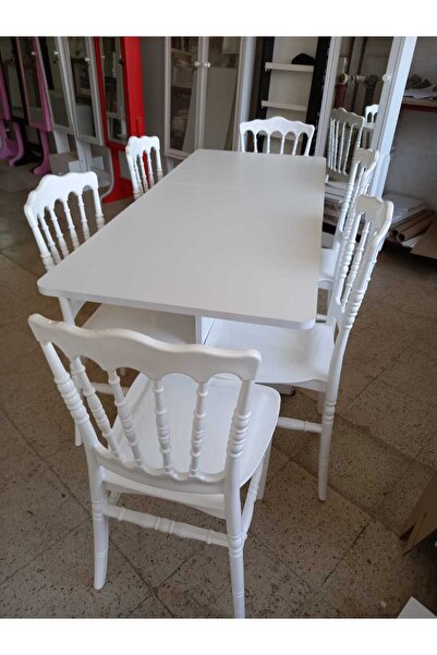 First Mobilya Üsküdar - Hediyelik - Çok Amaçlı - Katlanır Masa - Beyaz