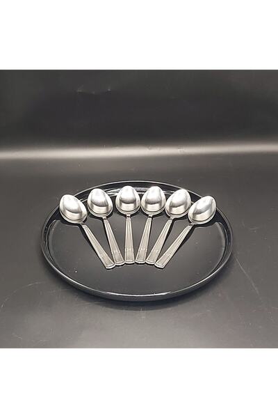MorzaHome Dining Spoons 6 Pieces-leaf (20CM -2.0 MM-430 QUALITY STEEL).Moe