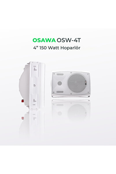 OSAWA Osw-4T 4" 150 Watt Trafolu Duvar Hoparlörü 1 Adet