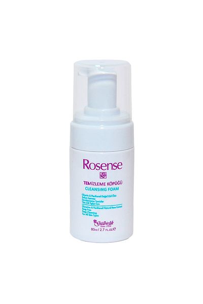 Rosense Facial Cleansing Foam Pantenol Rose Oil Glycerin 80 ML (No Soap)