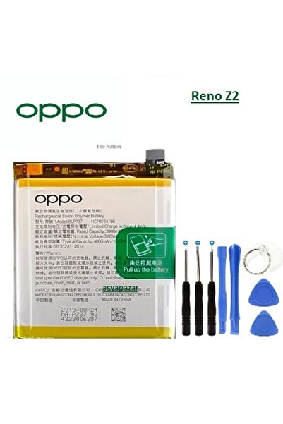 Genel Markalar VORABELA Oppo Reno Z2 Batarya Batarya Blp737 + Tamir Seti