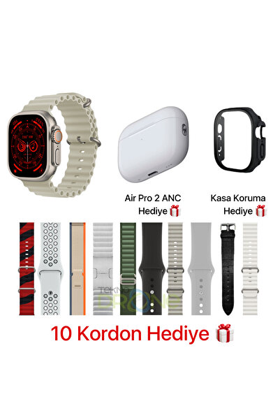 Teknodrone Ultra 13in1 Akıllı Saat Bluetooth Kulaklık, 10 Kordon Ve Koruyucu ...