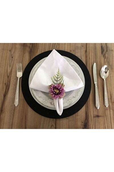 trendyuvamev tekstilürünleri MOR KASIMPATI PEÇETE YÜZÜĞÜ (8 ADET)