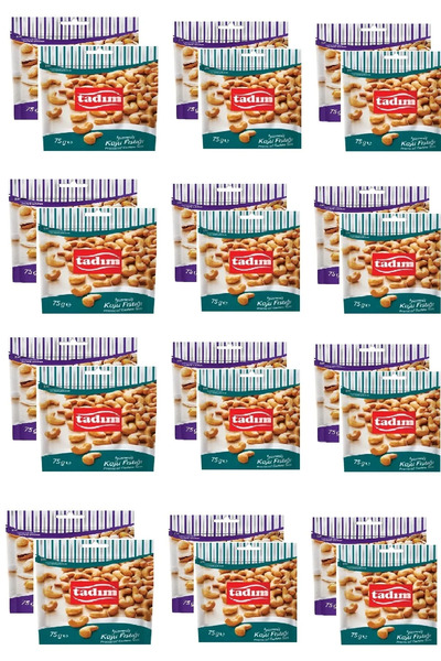 Tadım Karışık Kuryemiş Kokteyl 75 Gr X 12 Adet & Tadım İşlenmiş Kaju Fıstığı 75 Gr X 12 Adet
