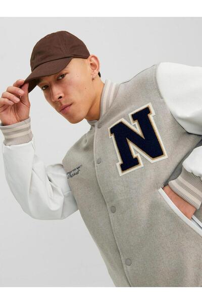 Jack & Jones Ανδρικό παλτό Bomber Jack Jones College Wool Blend 12241559