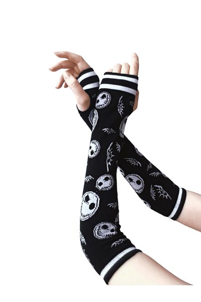Bonapart Μανίκια με γάντια Unisex Fashion Black Jack Skellington