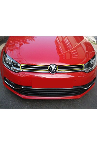 Titiz Krom Aksesuar Volkswagen Polo 2014-2017 Krom Ön Panjur Aksesuarı 4 Parça