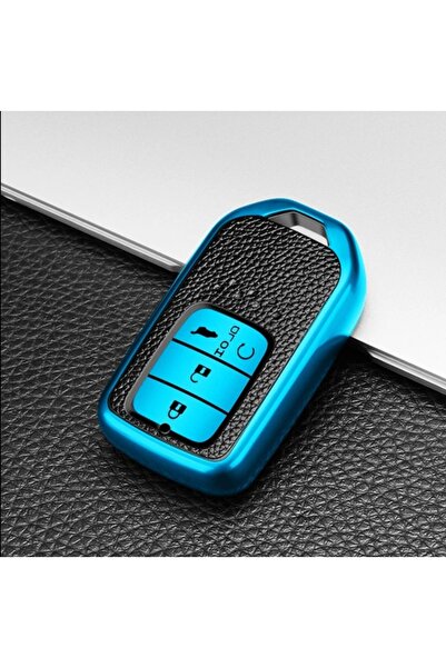 AYCANSTORE Husă TPU pentru telecomandă Honda cu 4 butoane (albastru)