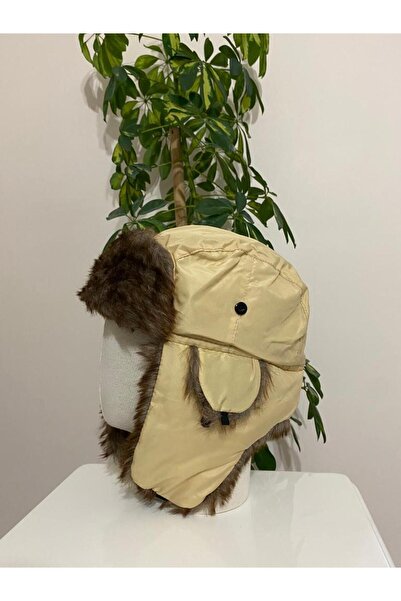 CNGZSHOP UNİSEX SUNİ KÜRKLÜ PİLOT RUS ŞAPKASI