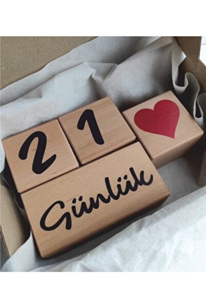 ENCİVA Ahşap Anı Küpleri Anne Bebek Fotoğraf Çekim Ve Dekor 4 Lü Türkçe Set B...