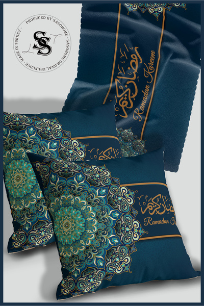 SasoHome Ramadan Kareem & Ramadan Mubarak & Eid Mubarak Decorative Throw Pillow Cover