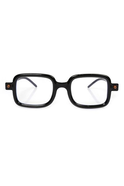 TomyHelf Black Rectangular Women's Glasses with Blue Light Protection