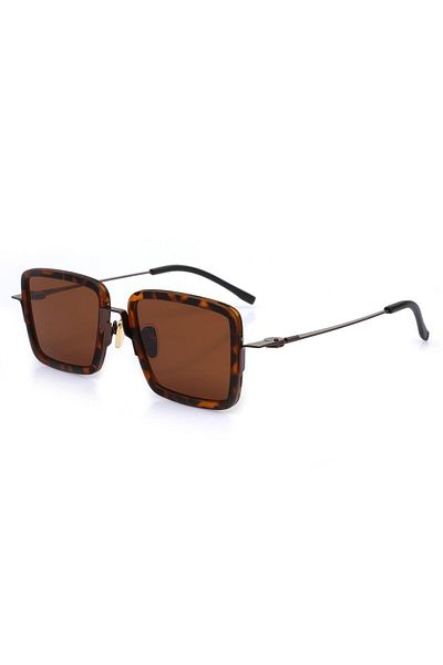TomyHelf Women's Sunglasses Brown Lens Leopard Frame