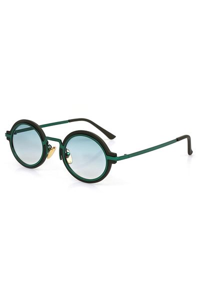 TomyHelf Women's Sunglasses with Green Lenses and Green Frame