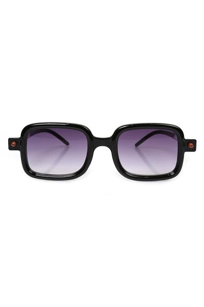 TomyHelf Black Rectangular Women's Sunglasses