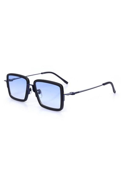 TomyHelf Unisex Sunglasses with Blue Lens and Blue Frame
