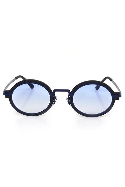 TomyHelf Women's Sunglasses with Blue Lens and Blue Frame