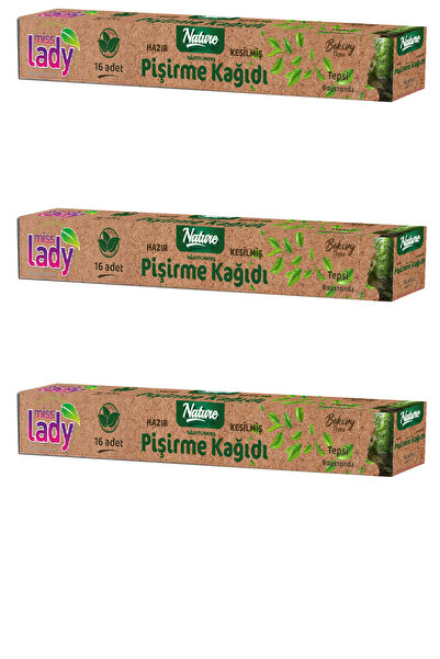Nature Ağartılmamış Hazır Pişirme Kağıdı 16'lı X 3 Adet