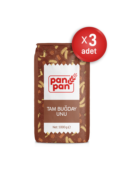 panpan Tam Buğday Unu 1kg x 3 Adet