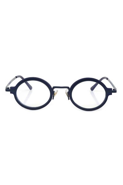 TomyHelf Blue Light Protective Dark Blue Frame Oval Glasses