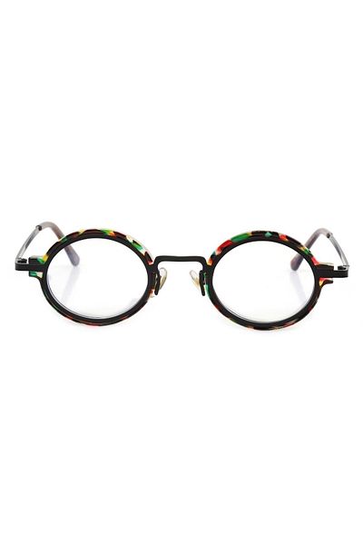 TomyHelf Camouflage Frame Oval Glasses with Blue Light Protection
