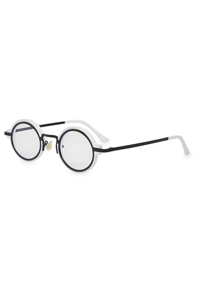 TomyHelf White Frame Blue Light Protective Oval Glasses Ae9909c9bbx
